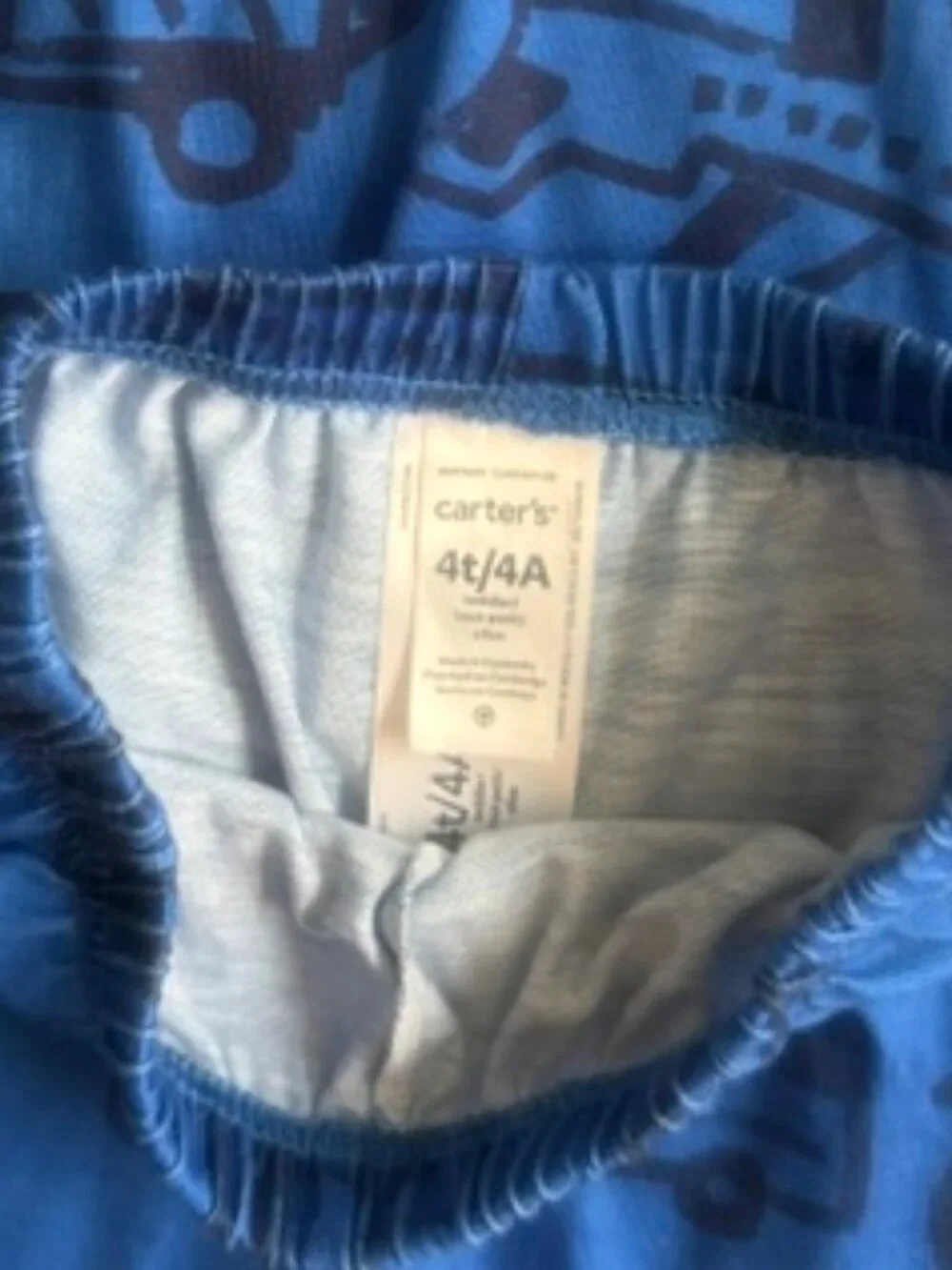 Boy's Size 4T Carters 2 PAIR Short PJs